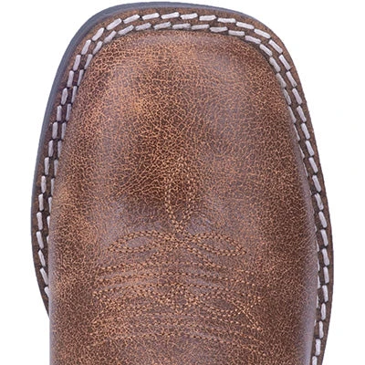 Dan Post Kid's Tan And Pink Punky Square Toe Boots - Image 5