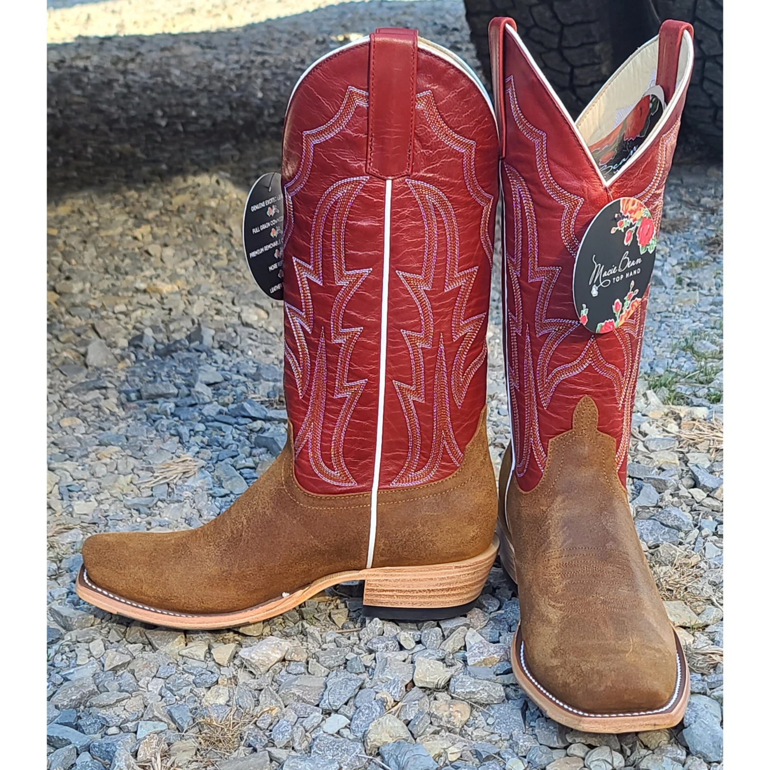 Macie Bean Brown Rough Out Boot - Image 3