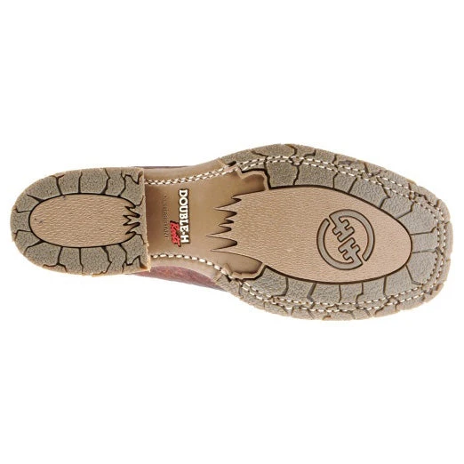 Double H Men's Graham Bison & Taupe Steel Toe Wide Square Toe Roper - Image 4