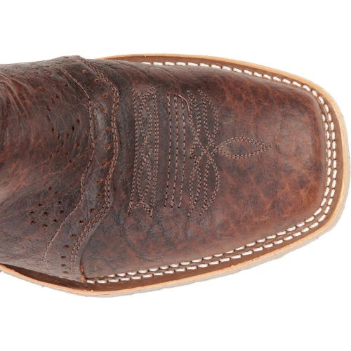 Double H Men's Graham Bison & Taupe Steel Toe Wide Square Toe Roper - Image 6
