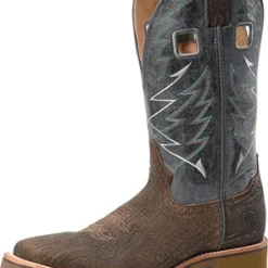 Double H Men's Brown And Navy Square Toe Boots