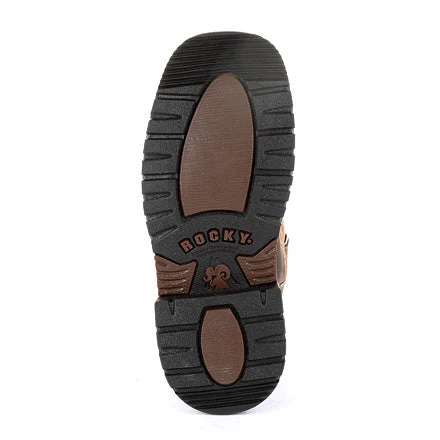 Rocky Boots Rocky Big Kid's Orange And Chocolate Square Toe Boot - Image 5