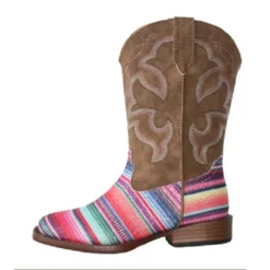 Kid's Serape Glitter Boots